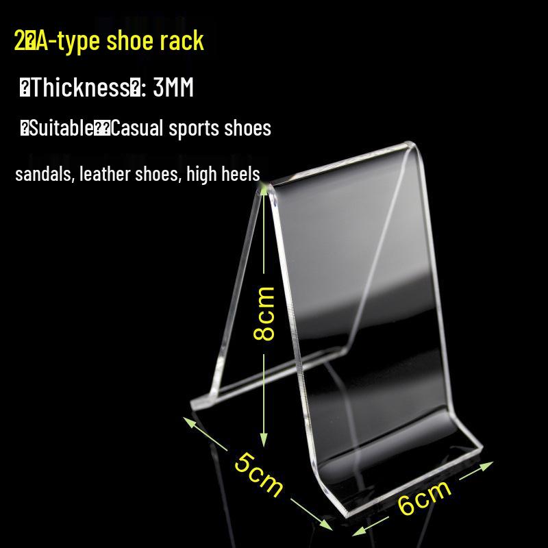 Transparent Acrylic Shoe Display Stand for Adult and Child Shoes