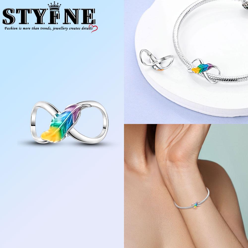 Copper Infinity Love Dangle Charms Like Snake Entangle Beads Fit Original Bracelet Diy Fine Jewelry Gifts For Women