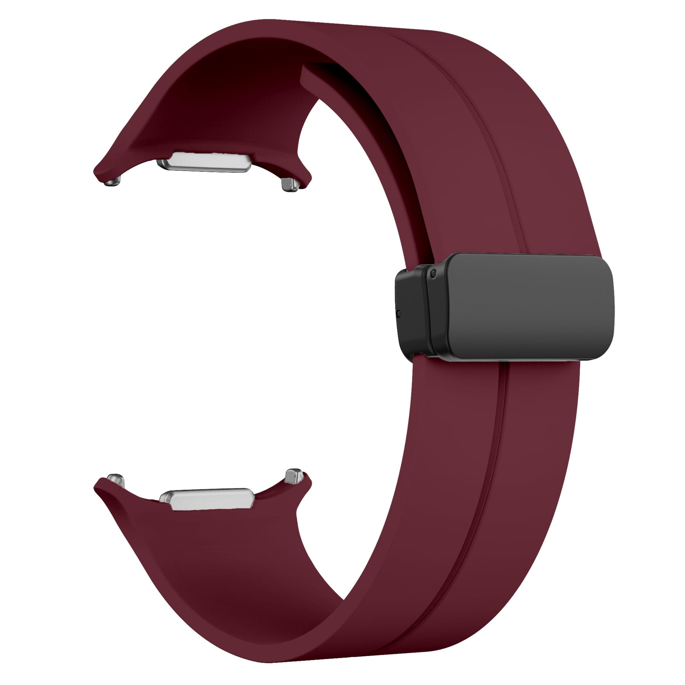 

Ремешок для Samsung Galaxy Watch Ultra 47 мм, ремешок для походов, мужской и женский, силиконовый, магнитный, аксессуары для Galaxy Watch Ultra, ремешок для часов Galaxy watch ultra вино красного