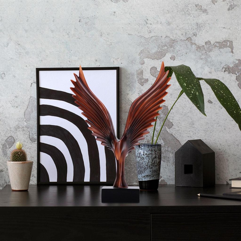 Eagle Statue Collectible Feng Shui Ornament Table Decoration Handmade Bookshelf Desk