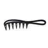 Hair Comb With Fish Bone Handle Large Teeth Styling Brush For Mens Hair Styling And Haircare