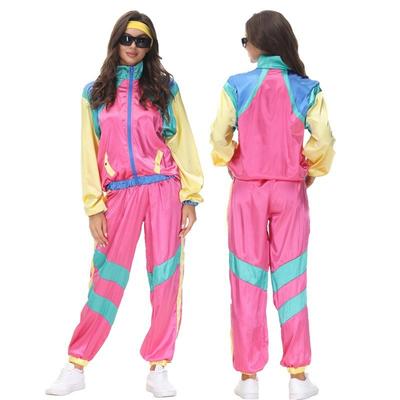 Halloween Vintage Disco Hippie Couple Costume Bar Party Stage Costume