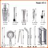 Handun 700ml Glass Cocktail Shaker Set with Measuring Scale