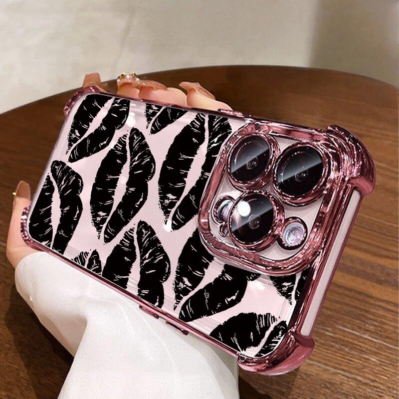 Case For Honor 400 PRO LITE MAGIC 7 X7D X9D X8C X8B X8A X9B X7A X6C X9A X6A X8 X5B X5C Lips Kiss Pattern Plating Cover