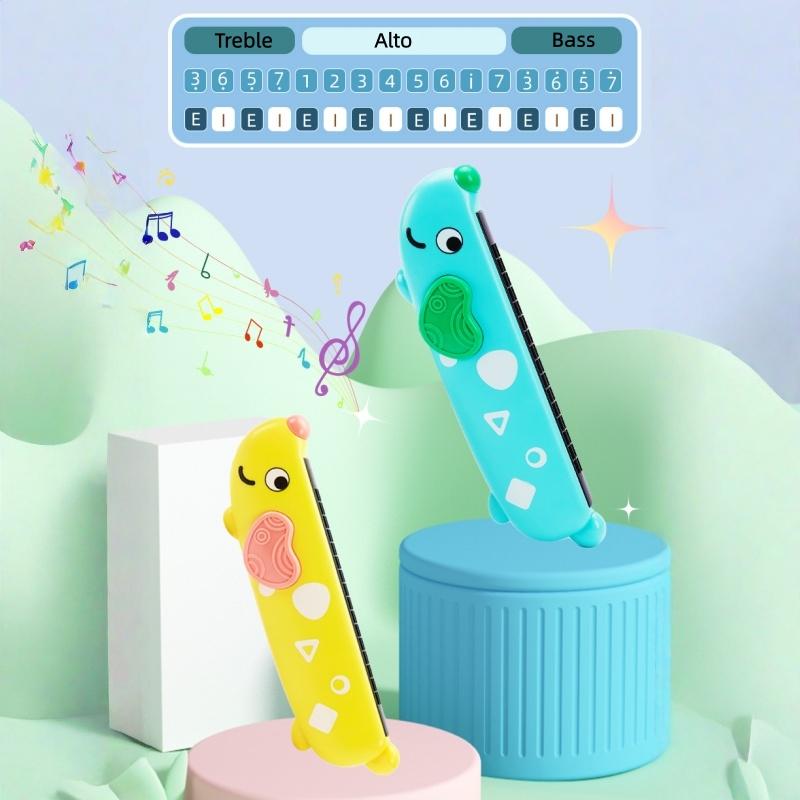 Cute Harmonica Cartoon Puppy Early Education Baby Educational Wind Instrument Creative Playing Music Toy Boy Girl Birthday Gift