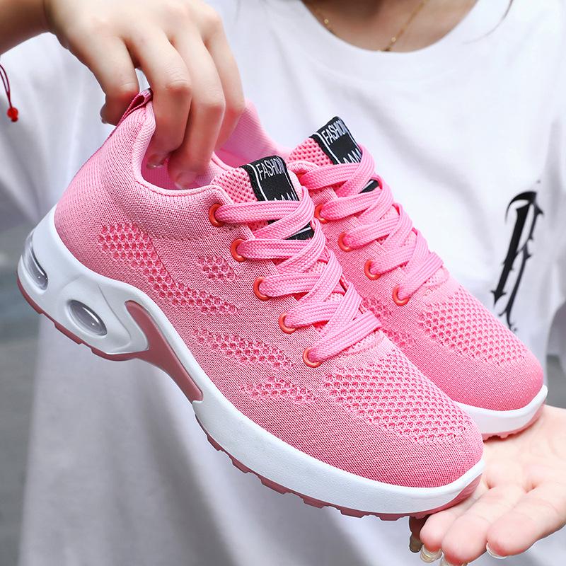 Women's Korean Style Casual Running Shoes – Breathable, Soft Sole, Air Cushion Design