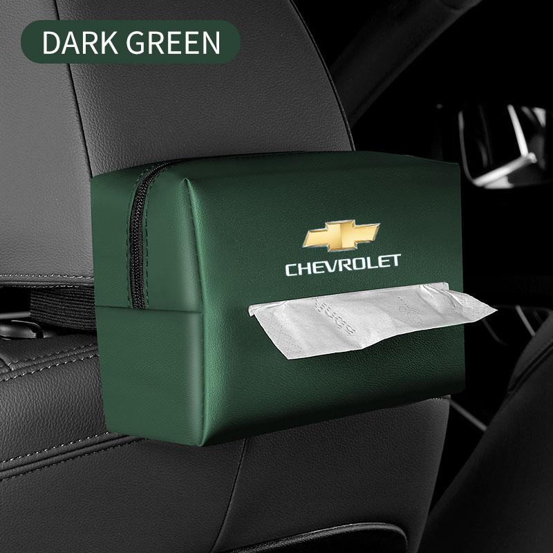 Car Mounted Tissue Box Drawer Box Creative Car Armrest Box Backrest Hanging Multifunctional Sun Visor Tissue Bag For Chevrolet