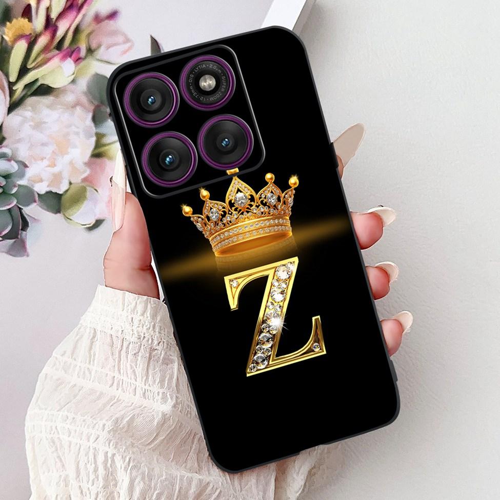 For Motorola Edge 60 Pro Case XT2507-1 Silicone Fashion Luxury A-Z Letters Shockproof Back Cover For Moto Edge 60Pro Phone Case