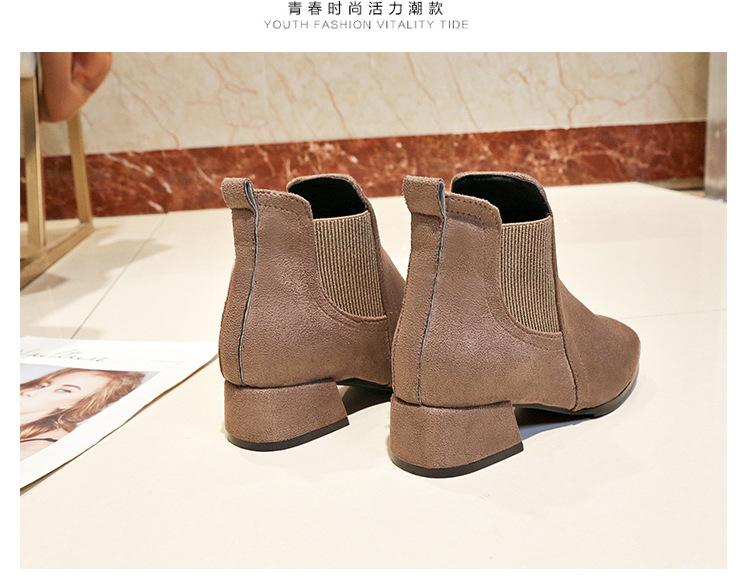 

Короткие ботинки женские осень и зима новые британская мода ботинки Мартина женские на низком каблуке на плоской подошве короткие ботинки детские 41