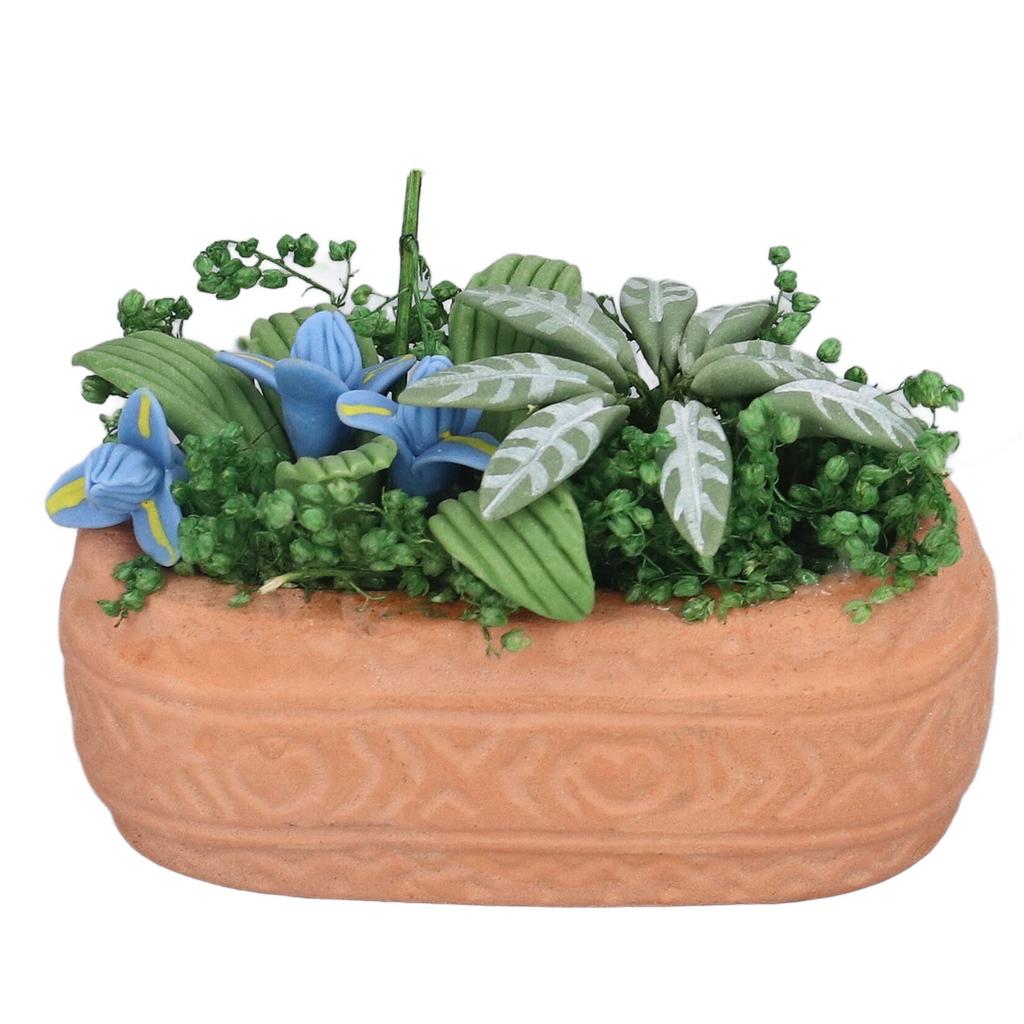 Puppenhaus Mini Blumen Garten DIY Miniatur Mini Puppenhaus Grünzeug Zubehör Geschenk für Jungen Mädchen