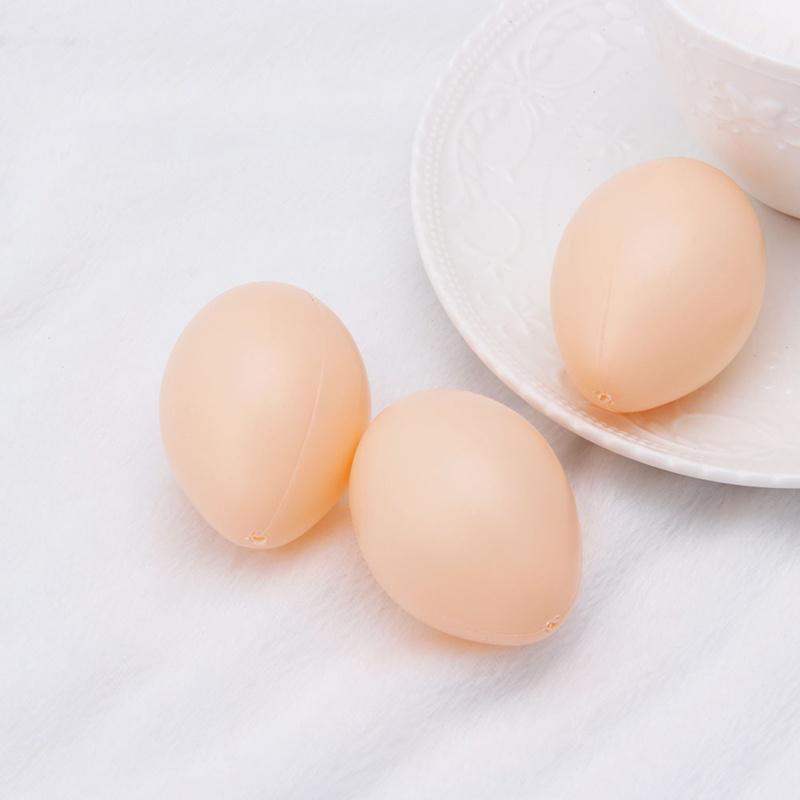Plastic Fake Dummy Egg 5pcs Hen Poultry Chicken Layer Coop Hatching Simulation