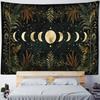 Butterfly Moon Phase Art Tapestry Bohemian Style Wall Hanging Cloth Plants Animals Home Dormitory Aesthetic Mural Decoration