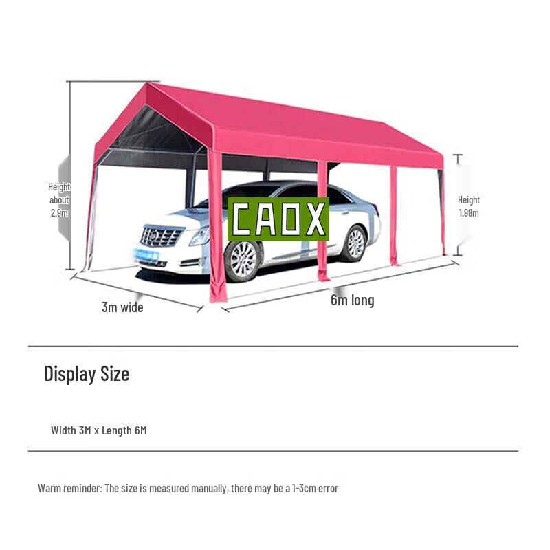 CAOX Thickened Padded Mobile Carport
