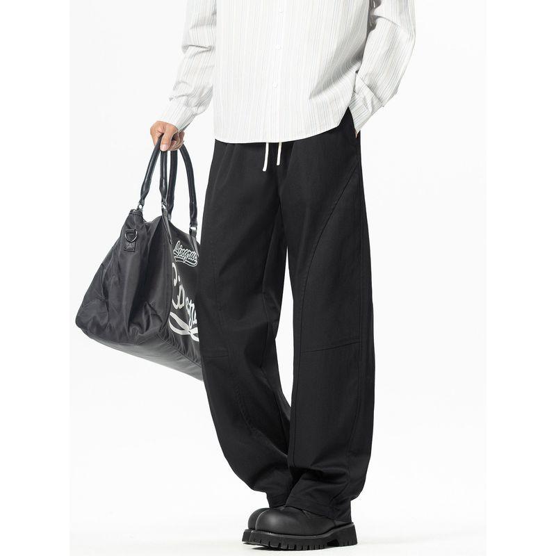 Wassup Japanese Retro Workwear Scimitar Pants Men's Loose Trendy Versatile Youth Casual Wide-Leg Long Pants