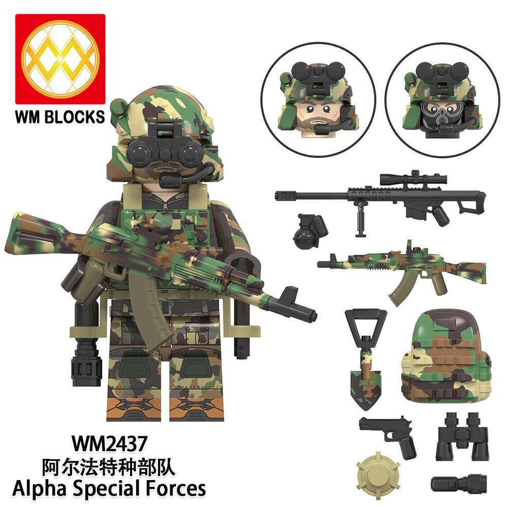

Military series special forces snow leopard, delta, alpha, SSO, special air crew, building blocks, assembled toys, dolls.
