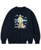 GRAVER [Unisex] Wild Polar Bear Sweatshirt_Navy