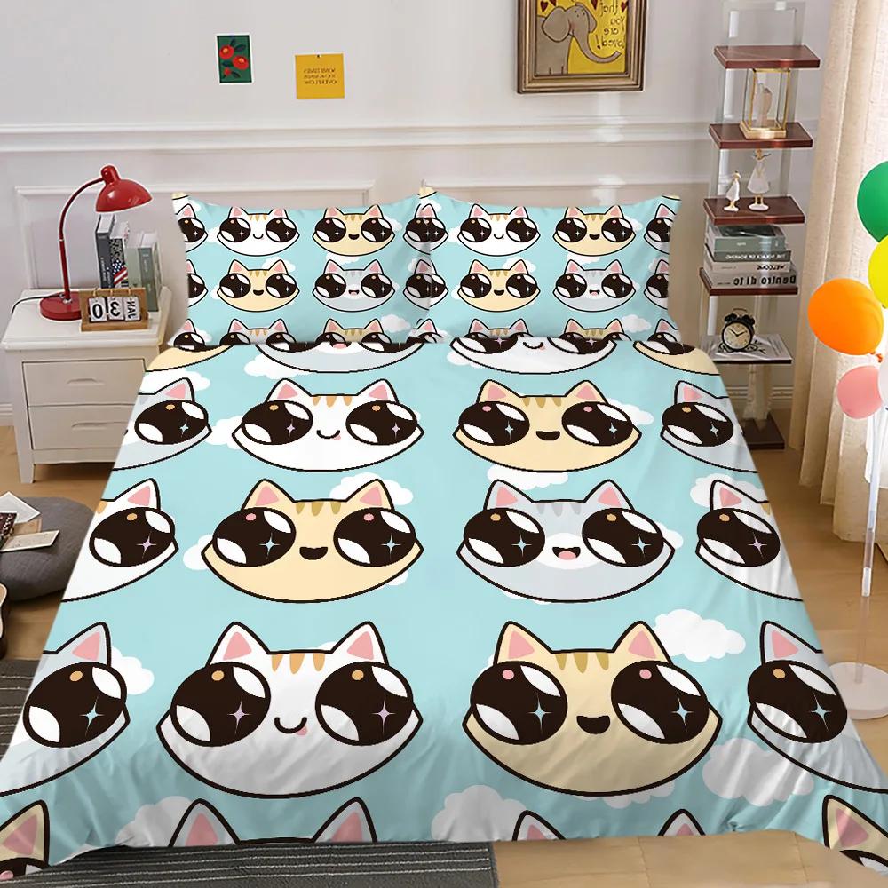 Cartoon Cute Animals Duvet Cover Colorful Lovely Comic Duck Polyester For Kids Boy Girls For Bedroom Decoration Queen King Size