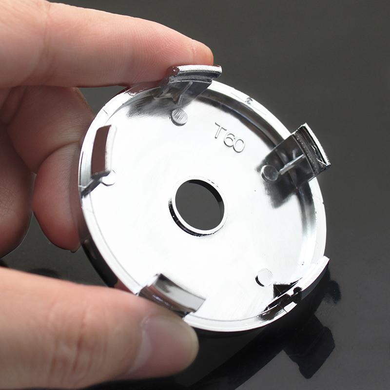 AABJB1 4Pcs 56mm 60mm Car Wheel Center Hub Caps Emblem Badge Covers Sticker For Kia GT Rio Sportage Picanto K5 Optima Ford Accessories