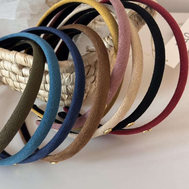 1 Stück Samttextur Feines Haarband Mehrfarbig Einfaches Liebeslogo Haarband Damen Tägliches Vielseitiges Kopfschmuck Haarbänder