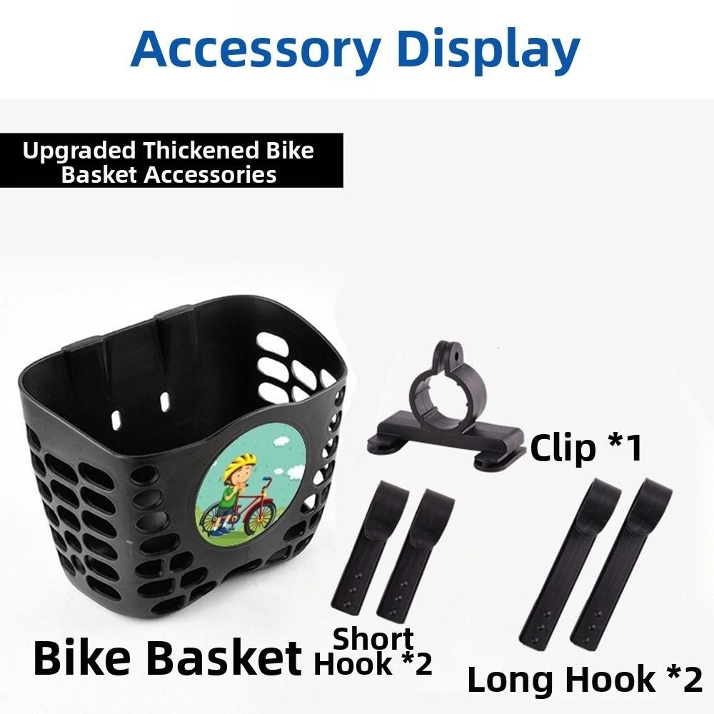Cartoon Patten Children Kids Basket Plastic Student Front Basket Bike Carrier Bag Bike Accessories