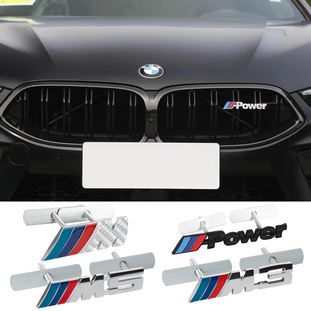 3D Car M Letter Front Grille Badge Emblem Sticker For Bmw Performance E90 E46 E60 F30 F10 E39 F20 E87 E36 G20 G30 X5 E30 F31 F11