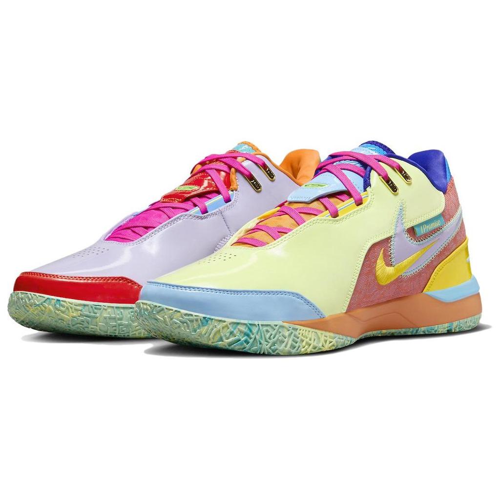 Nike זום לברון NXXT Gen Ampd IPS I Promise נעלי ספורט לגברים רב צבעוני ויולט-ערפל בקושי-וולט FZ7885-500