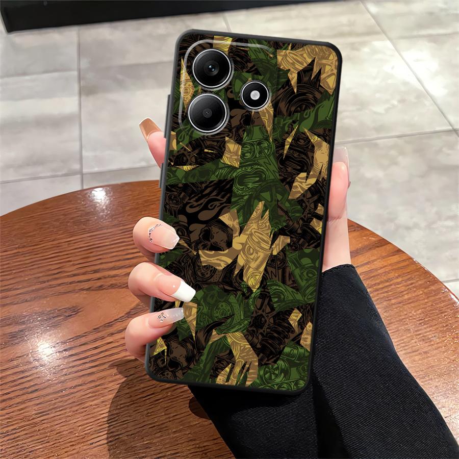 

Camouflage Pattern Soft Back Phone Cover Case for Xiaomi Redmi Note 12S 11 13 12 Pro Plus 11S 10 9 8 Pro 10S 9s Redmi Note 8T