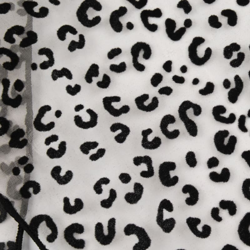 Eireve LEOPARD ORGANZA SCARF (BEIGE)