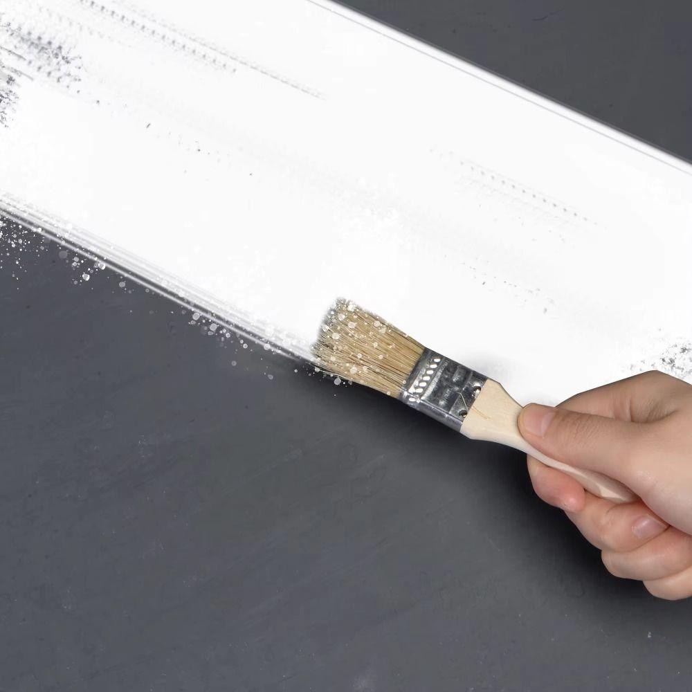 

Кисть для рисования 0,5 дюйма, плоская форма, инструменты для чистки стен, многофункциональная щетка из свиной щетины, удаление золы 10pcs