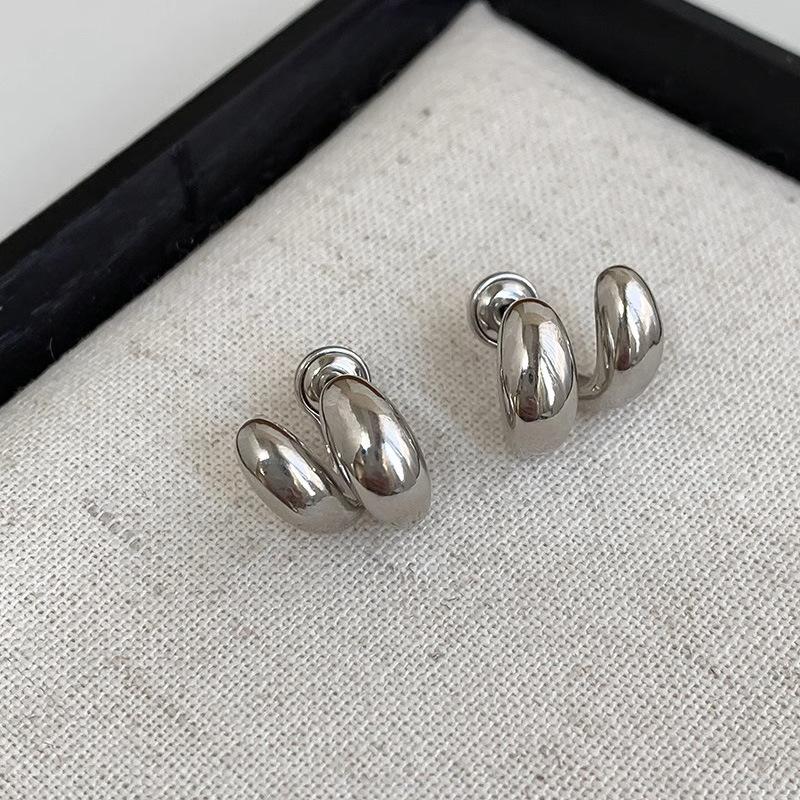 

Серьги Винтажные Персонализированные Минималистичные Женские Аксессуары Элегантные Украшения Уникальные Серьги Легкая Роскошь Продвинутое Чувство Задняя Часть Подвесных Серег