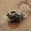 Klucz Charm Vintage Realistyczny mosiężny Zodiak Zwierzę Królik Miniaturowy brelok do kluczy Wisiorek do samochodu