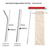 Hongjunda 316 Stainless Steel Reusable Bent Straw Set