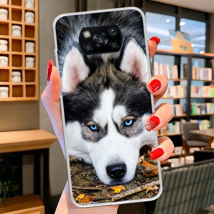 Siberian Husky Dog Cover Phone Case For Xiaomi Poco F7 Ultra X7 X6 X5 Pro M7 Redmi 15C 15 13C 13 12C 12 10C 10 9A 9C 9T 9 Shell