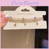 Elegant Star Charm Bracelet With Zirconia Artificial Pearl For Women Gift