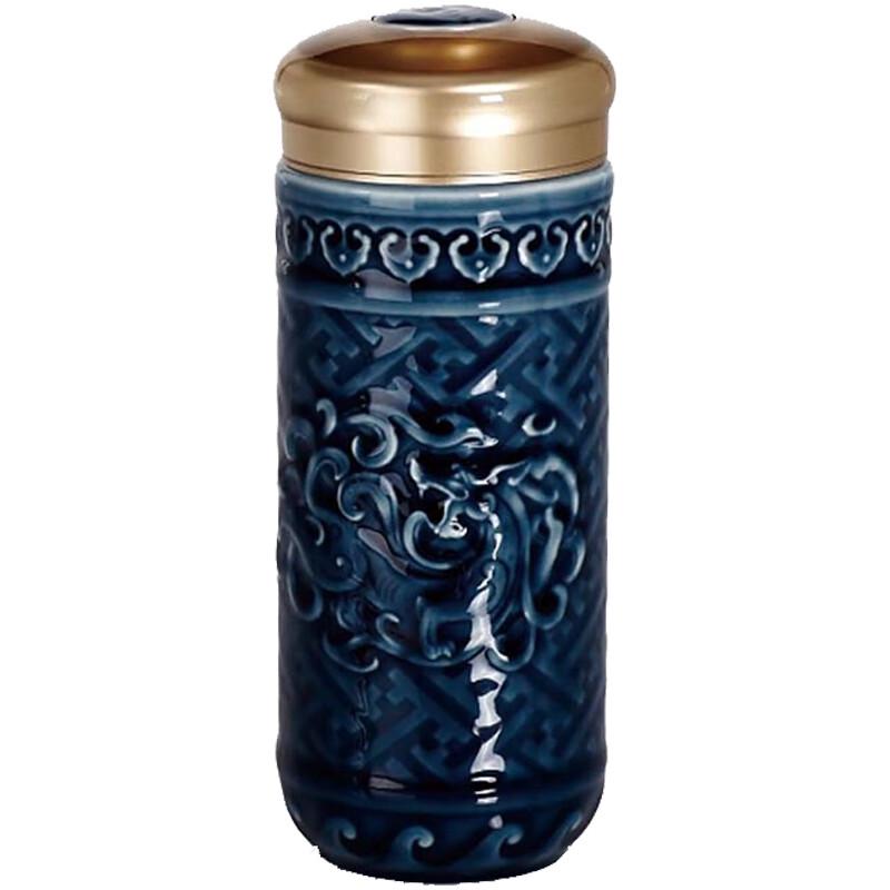A.D. Tang Shengshi Xianglong Double-Layer Portable Tea Cup