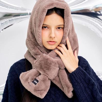 Macni FUR BALACLAVA_COCOA