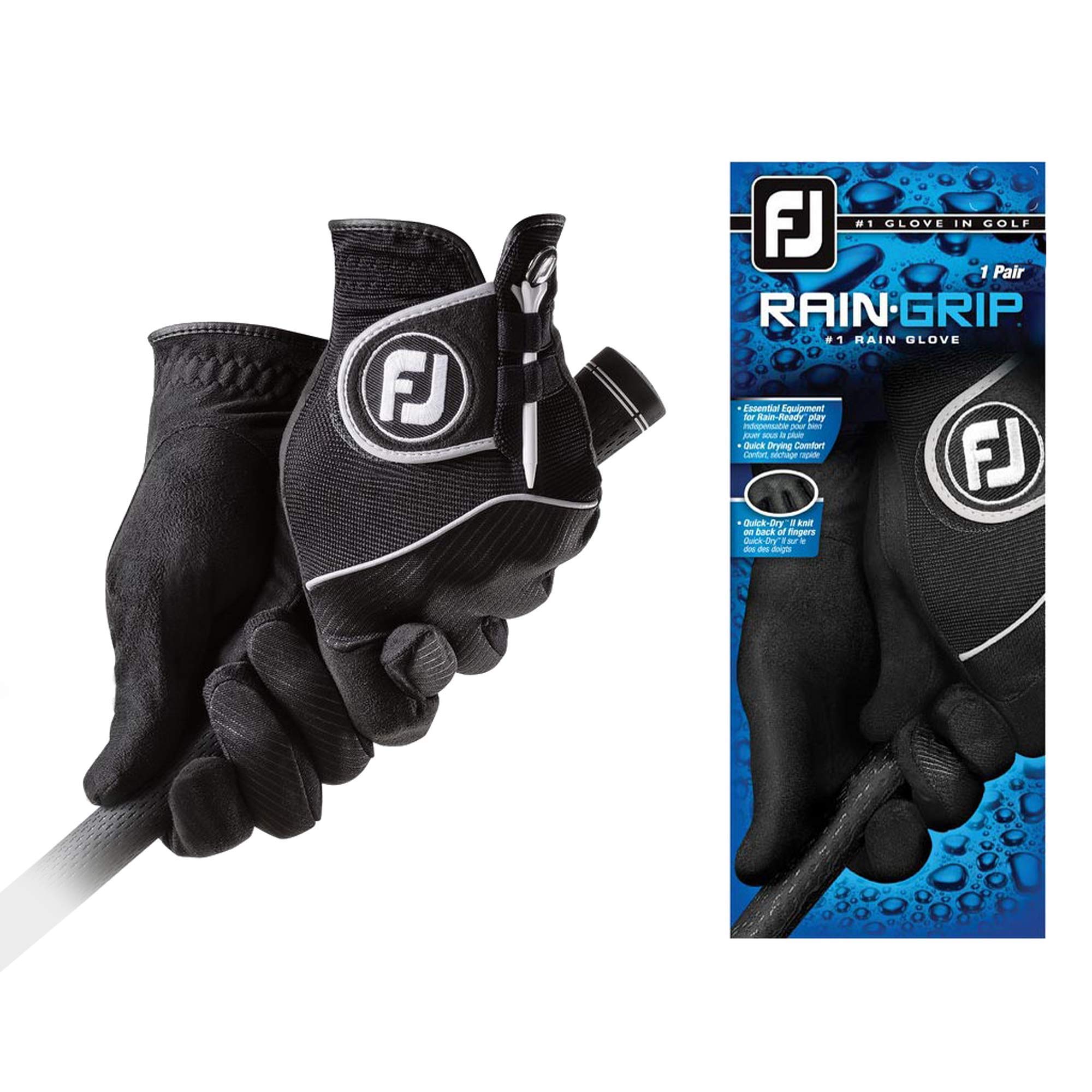 

Перчатки FootJoy Rain Grip черные (1 пара)