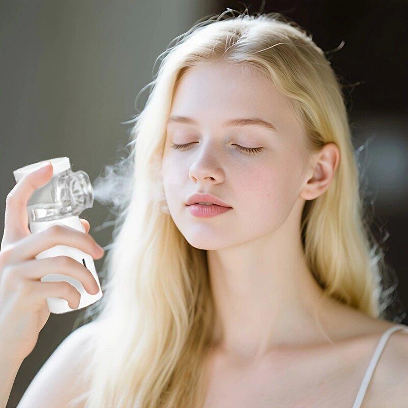 NES USB Charging Portable Handheld Humidifier - Ultra-silent Air Moisturizer With Fog Output For Home, Office And Travel