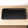 New 36cm Black Lacquerware Tray Made in Japan J-kitchens Non-Slip (ABS Resin)
