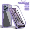 360 Clear Shockproof Case For iPhone 16 Pro Max Screen Back Transparent Cover Full Protection For iPhone 16 Plus 16Pro Max Cases