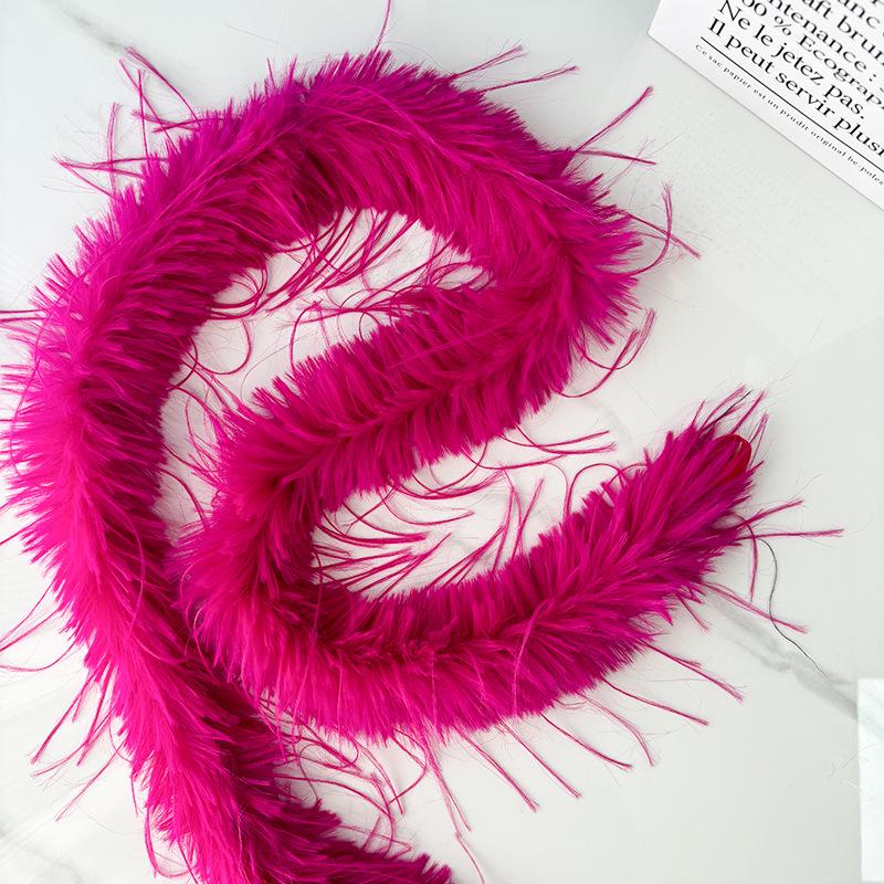 Colorful Imitation Turkey Marabou Feather Trim for Costumes & DIY Pajamas