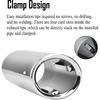 Dsycar Exhaust Tips Pair Compatible With VW Volkswagen JETTA 2009-2018/ SAGITAR 2011-2015 / POLO 2012-2014 / GOLF 7 2013-2015 / Compatible With BMW