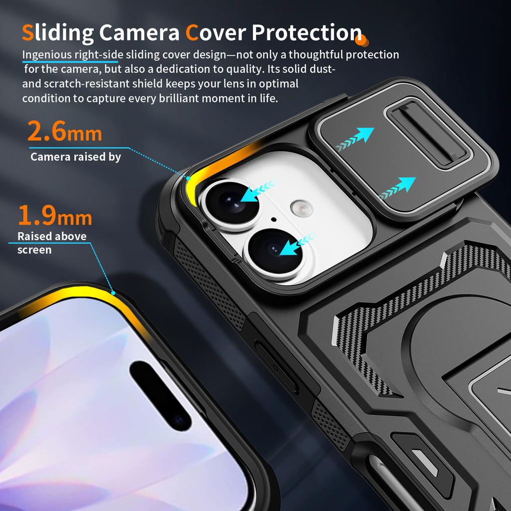 Bracket Bumper Stand Holder Cover Case for Iphone 17 Pro Max Air 16 Plus Iphone16 Iphone17 for Iphone 16 Pro Max Coque