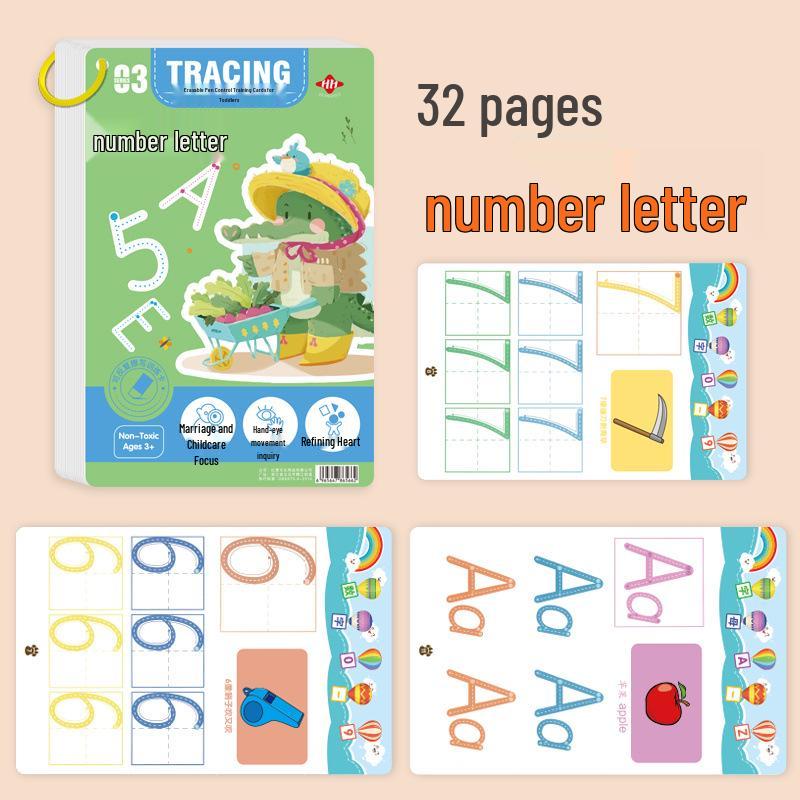 Erasable Pen Control Training Cards: Early Education Toys for 2-Year-Olds