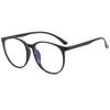 Fashion Anti-Blue Light Literary And Retro Flat Glasses Round Frame Glasses Can Be Equipped With Myopia Glasses Frame