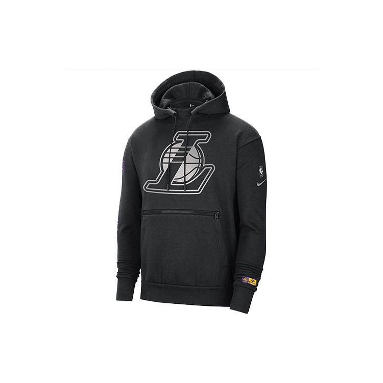 Nike Men s Los Angeles Lakers Courtside NBA Pullover Hoodie Black CV4046-010 XXL