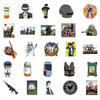 50 Pcs Peace Elite Game Pubg Graffiti Stickers Ipad Suitcase Skateboard Laptop Classic Toys Waterproof Stickers