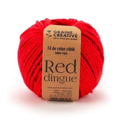 Cotton for Macramé Ø 2.5 Mm X 80 M - Red