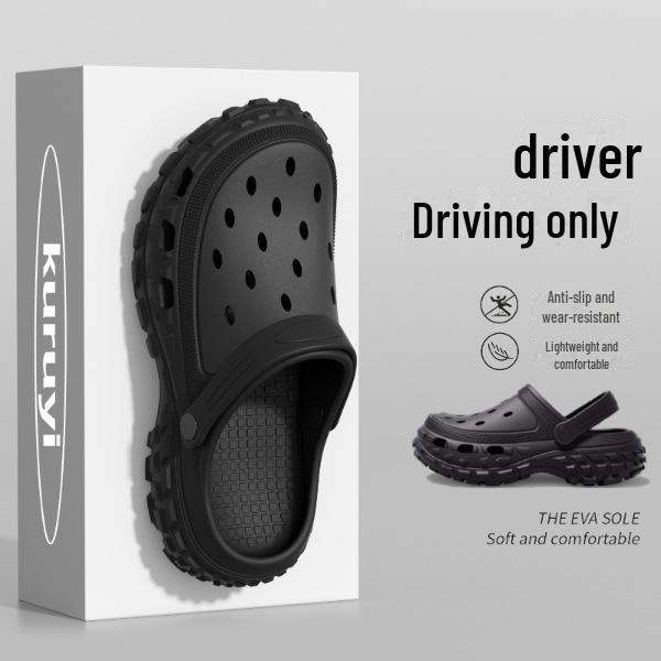 "Men's Non-Slip Summer Beach Sandals: Durable, Thick-Soled Casual Outdoor Footwear"