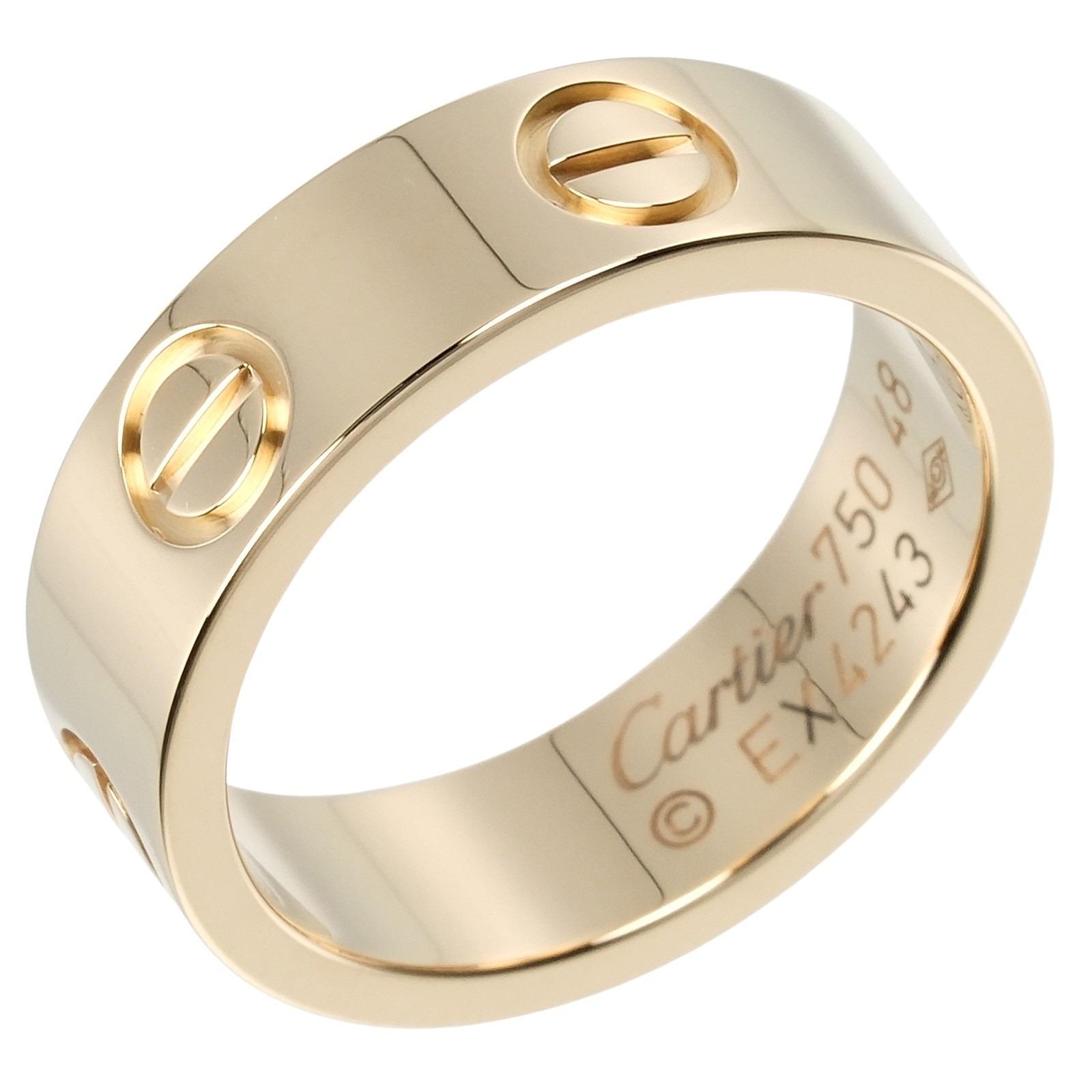 

CARTIER love Ring K18 yellow gold #4.5(US Size) 6.16g Women Used